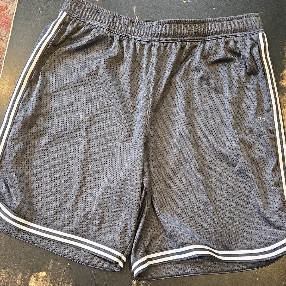 DSG Gray Athletic Shorts with Elastic Waistband